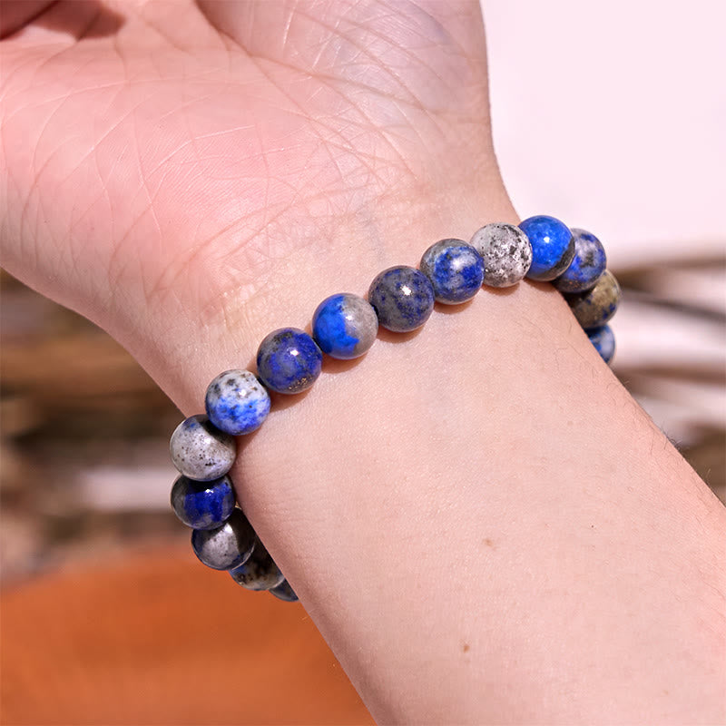 Buddha Stone Lazurite Lapis Lazuli Self Care Positive Bracelet