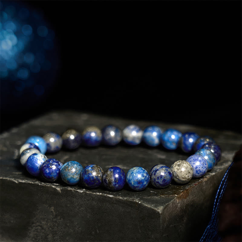 Buddha Stones Lazurite Lapis Lazuli Positive Balance Bracelet