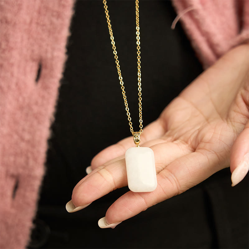 EverestArtstudios Hetian Jade Silver Prosperity Necklace Pendant