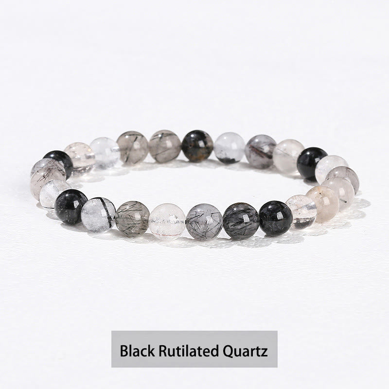 EverestArtstudios Various Crystal Stone Amethyst Green Aventurine Rose Quartz Healing Bracelet