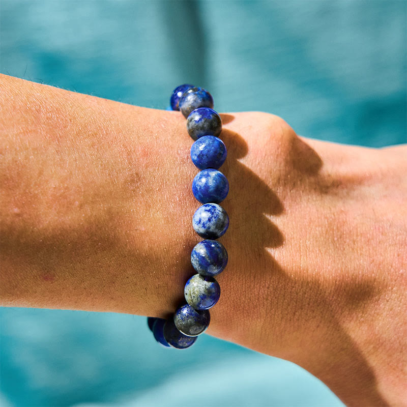 Buddha Stone Lazurite Lapis Lazuli Self Care Positive Bracelet