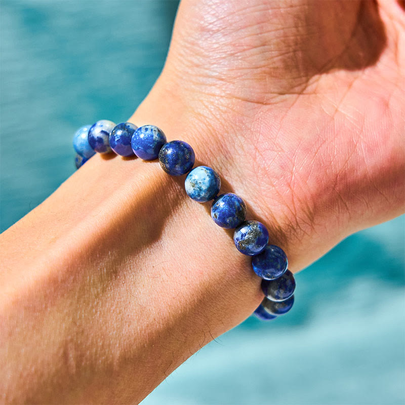 Buddha Stone Lazurite Lapis Lazuli Self Care Positive Bracelet