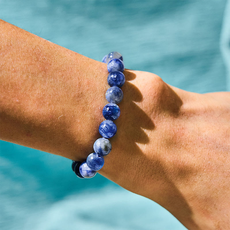 Buddha Stone Lazurite Lapis Lazuli Self Care Positive Bracelet