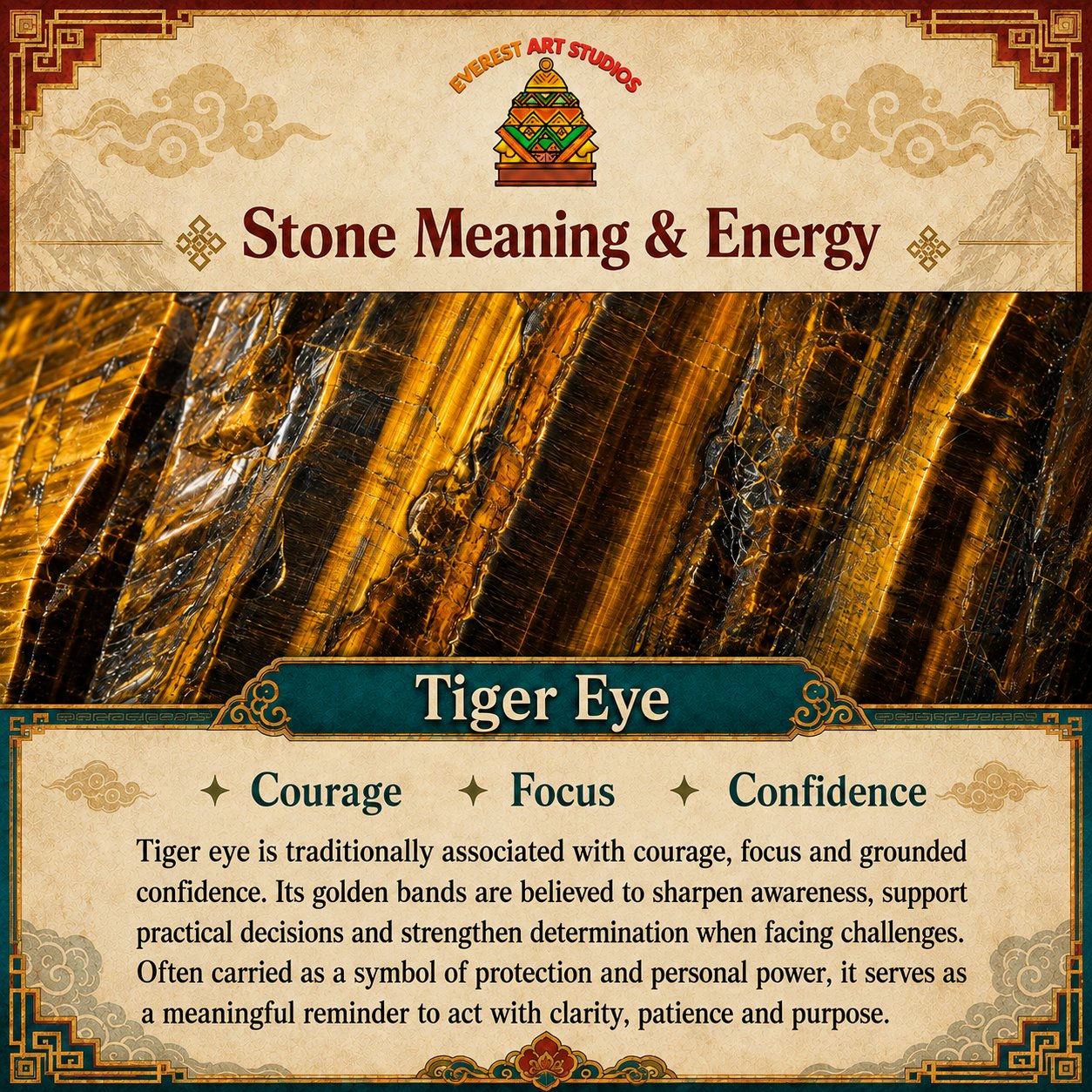 Everest Art Studios — tiger eye