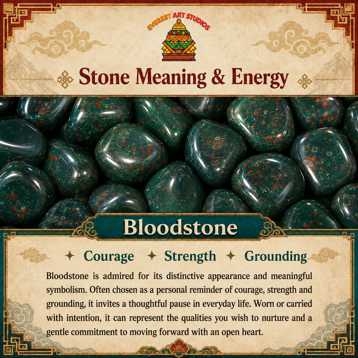 Everest Art Studios — bloodstone meaning and symbolism