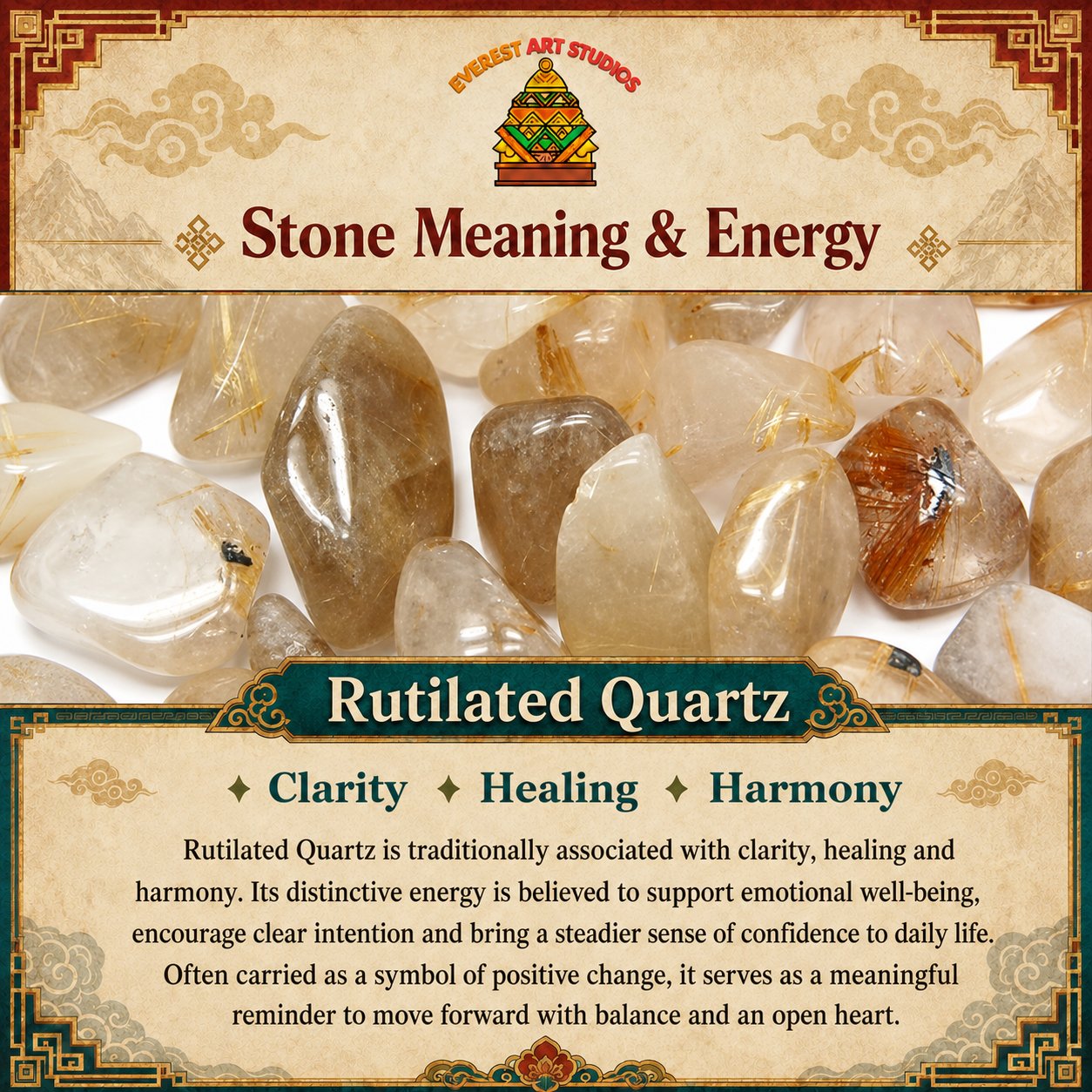 Everest Art Studios — rutilated quartz