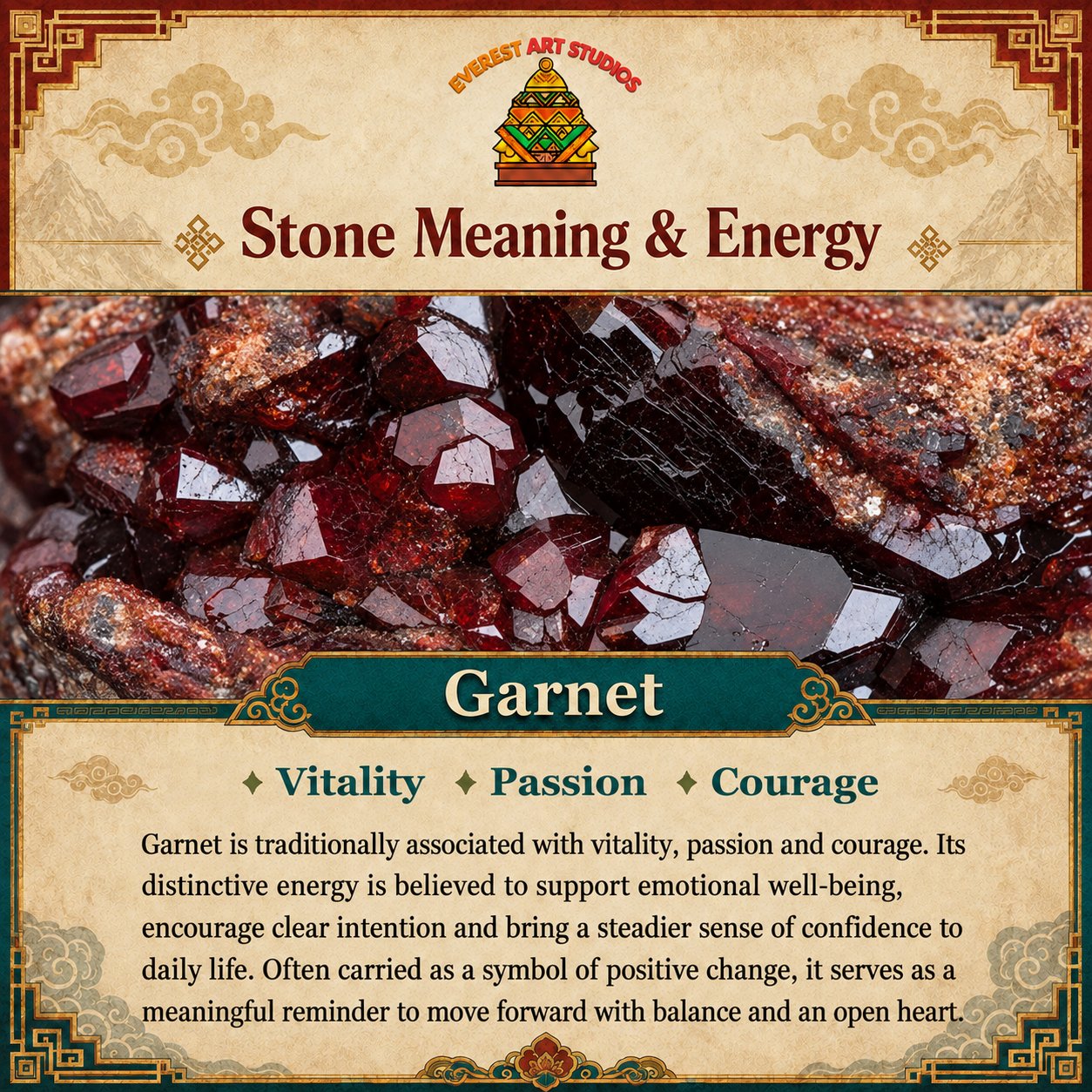 Everest Art Studios — garnet