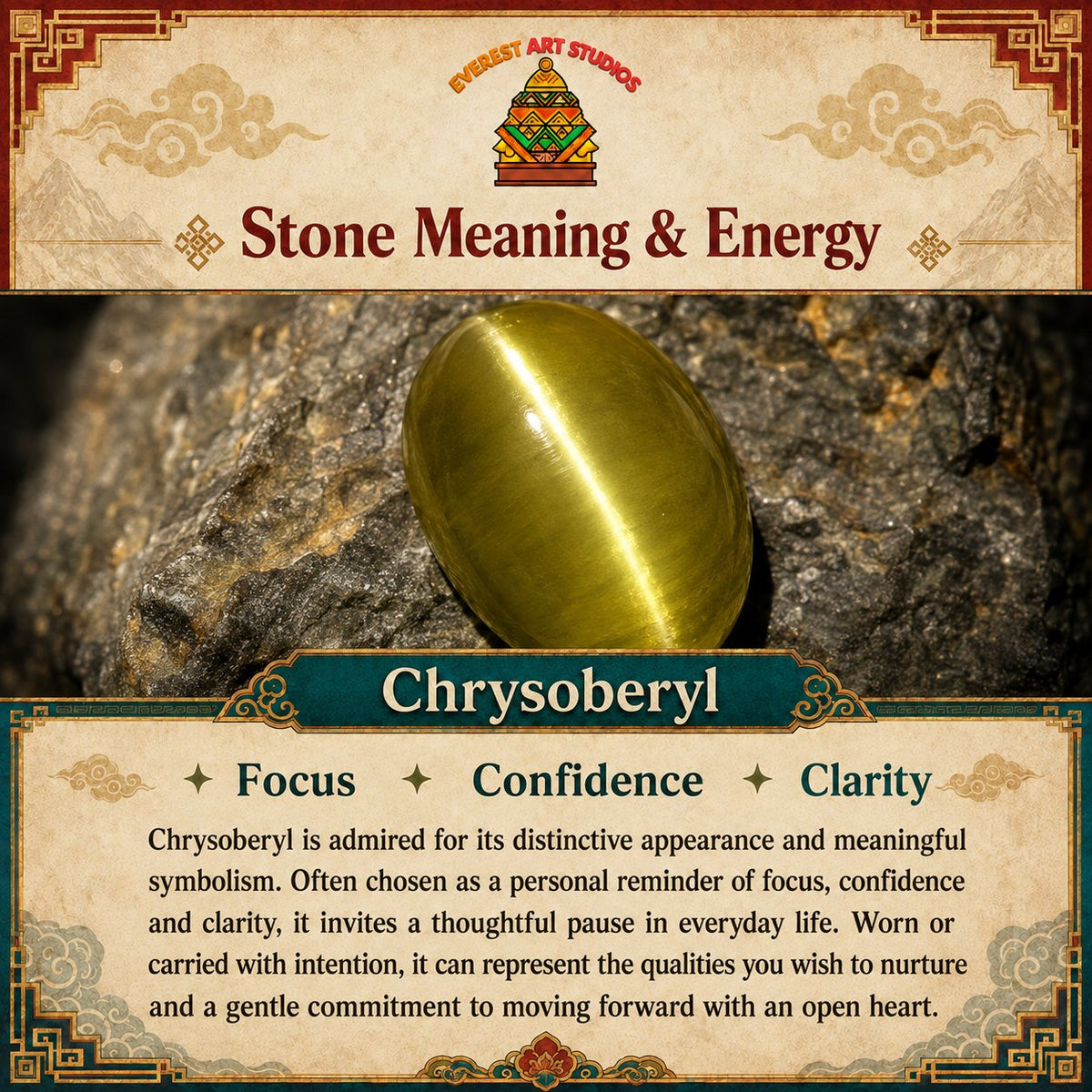 Everest Art Studios — chrysoberyl meaning and symbolism