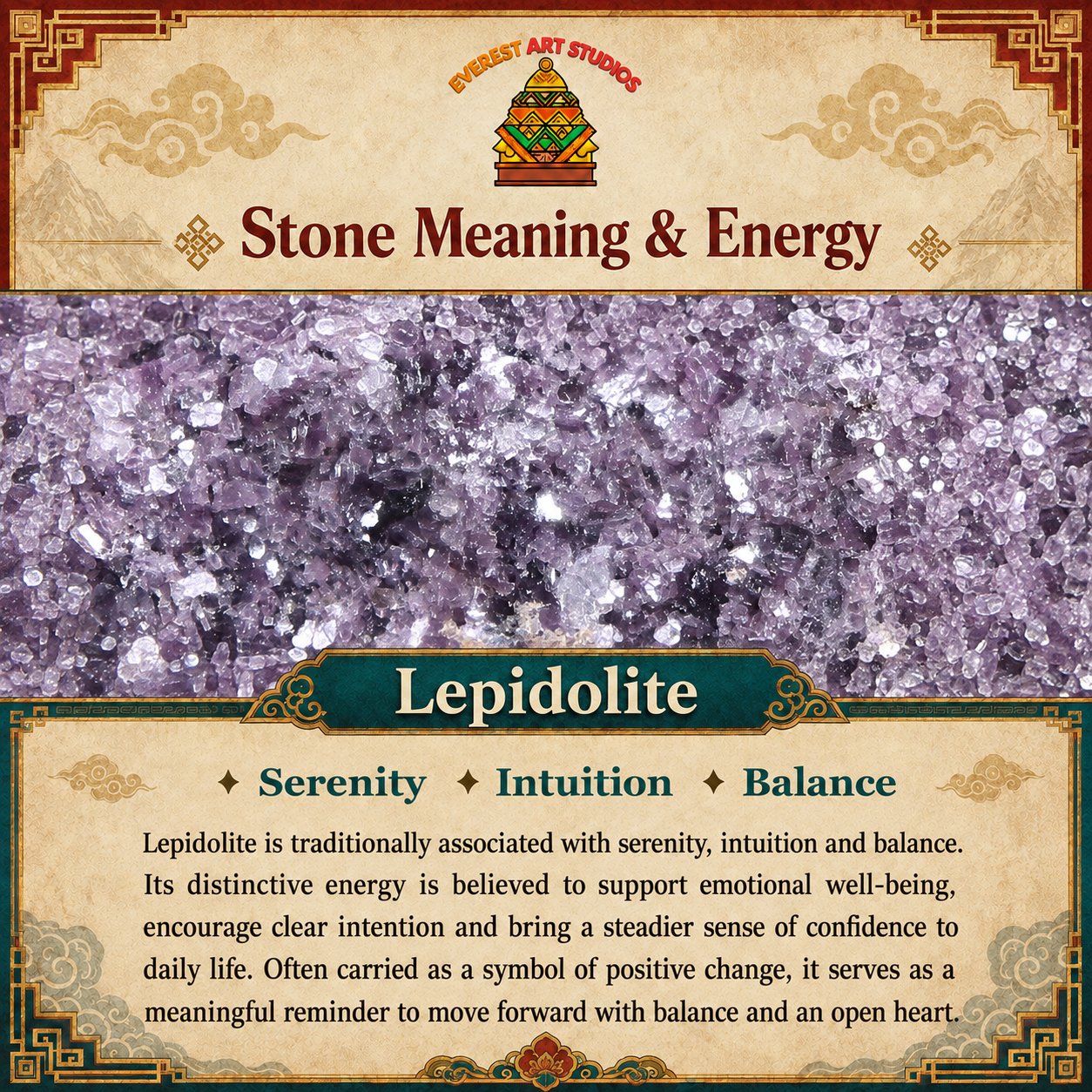 Everest Art Studios — lepidolite