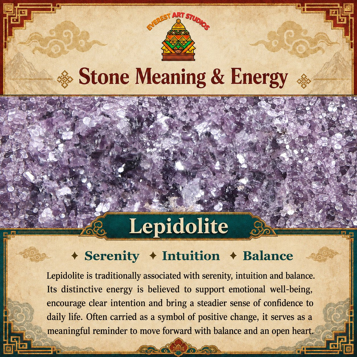 Everest Art Studios — lepidolite