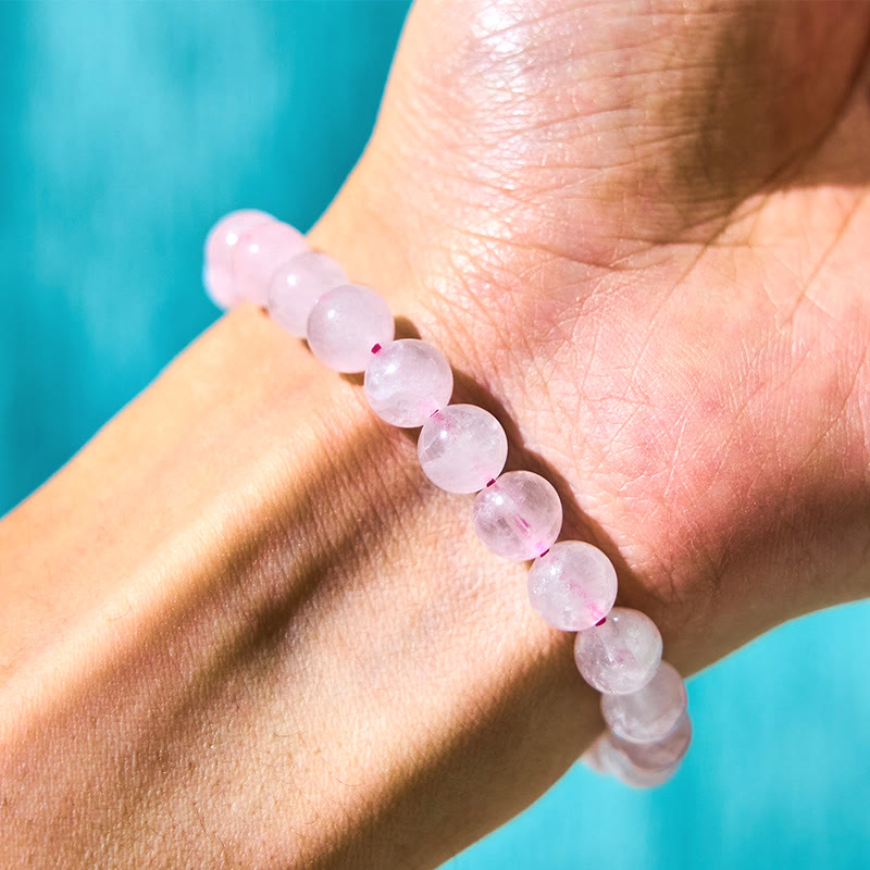 EverestArtstudios Pink Crystal Color Change Double PiXiu Cyclone Charm Warmth Bracelet