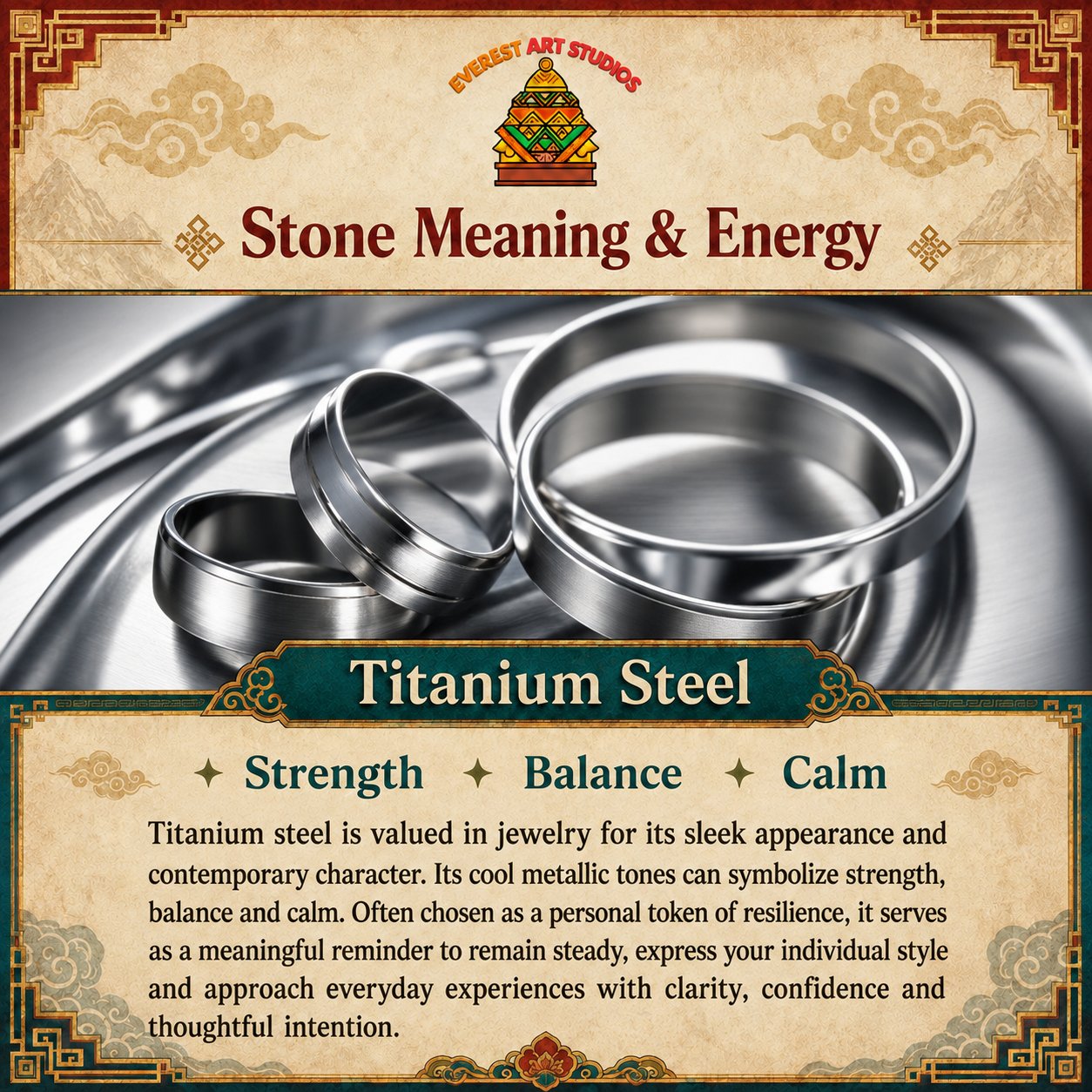Everest Art Studios — titanium steel