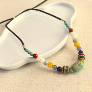 EverestArtStudios Tibetan Handmade Turquoise Beads Balance Necklace Pendant