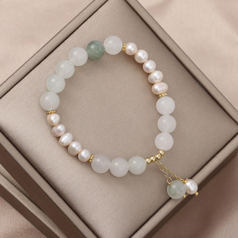 EverestArtstudios Tianshan Jade Pearl Abundance Bracelet