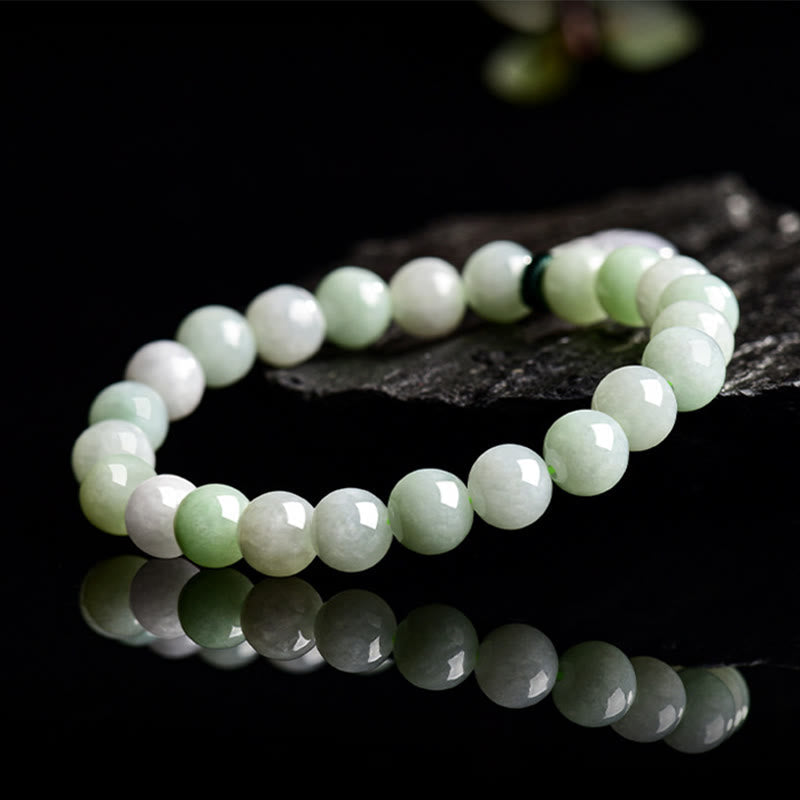EverestArtstudios Natural Jade Money Bag Charm Luck Bracelet