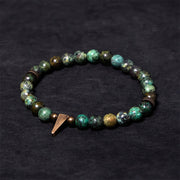 EverestArtStudios Vintage Distressed Design Turquoise Copper Balance Bracelet