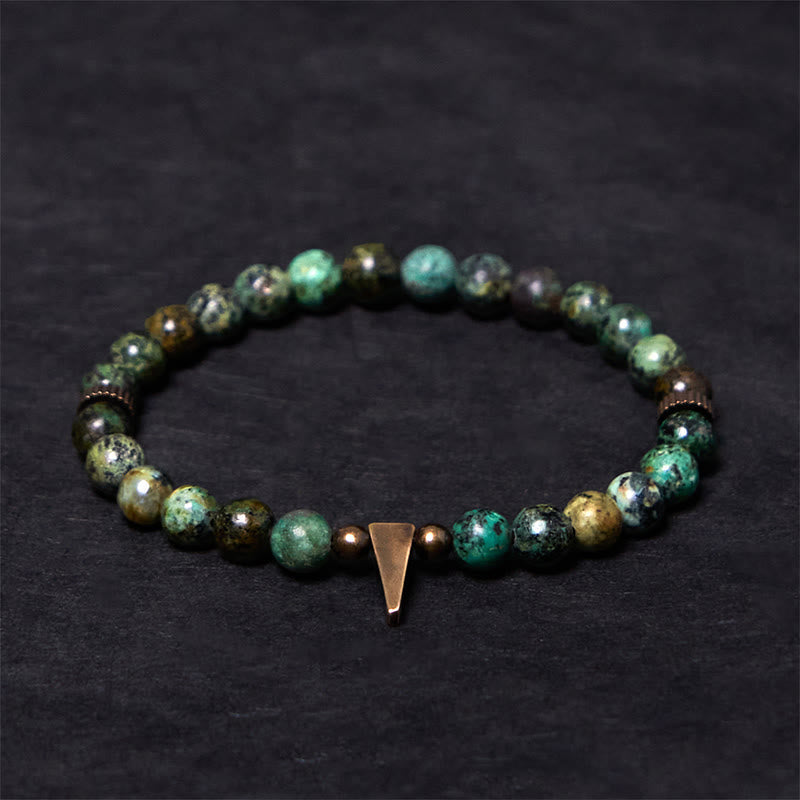 EverestArtStudios Vintage Distressed Design Turquoise Copper Balance Bracelet