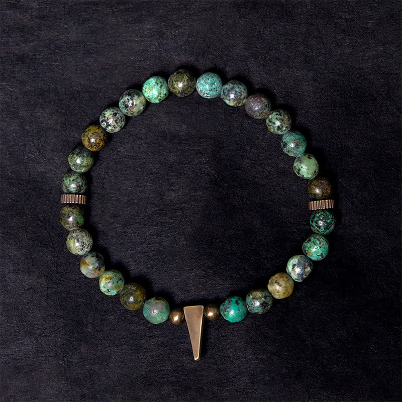 EverestArtStudios Vintage Distressed Design Turquoise Copper Balance Bracelet