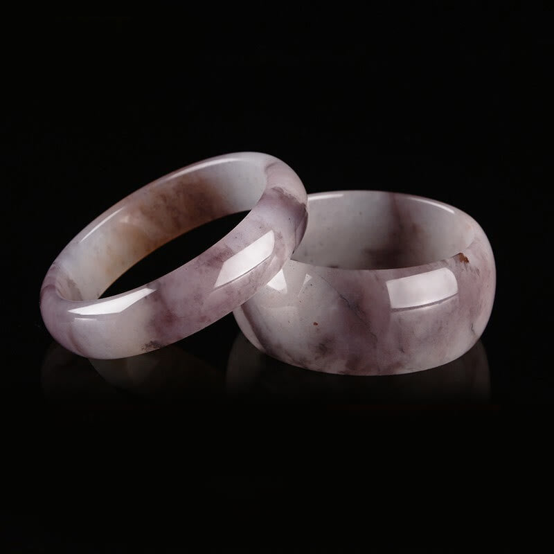 Buddha Stones Purple Jade Happiness Protection Bracelet Bangle