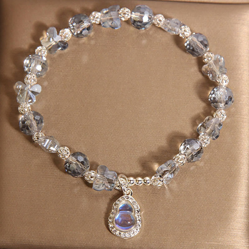 Buddha Stones Butterfly Gourd Amethyst Citrine Labradorite Balance Bracelet
