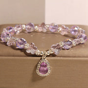 Buddha Stones Butterfly Gourd Amethyst Citrine Labradorite Balance Bracelet