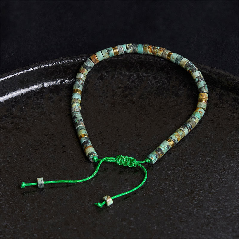 EverestArtStudios Turquoise Purification Spacer Bead Bracelet