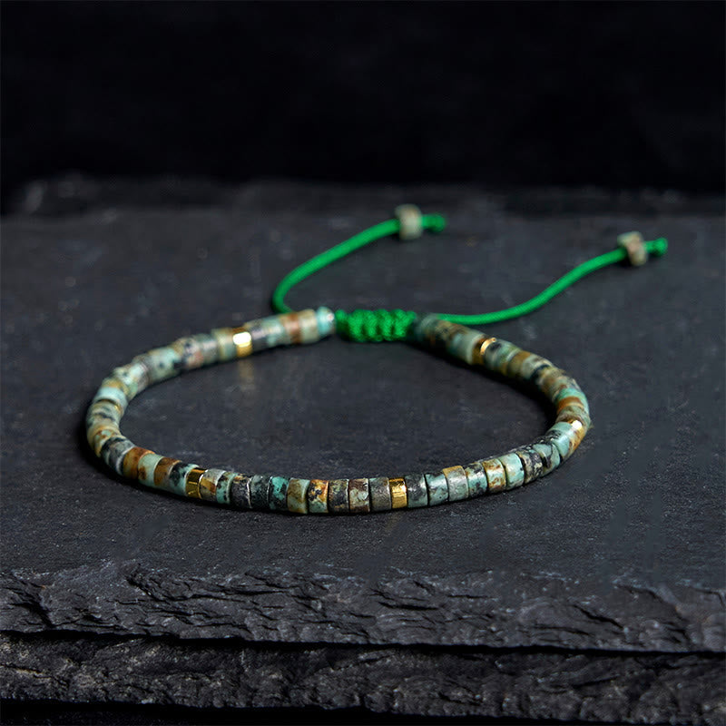 EverestArtStudios Turquoise Purification Spacer Bead Bracelet