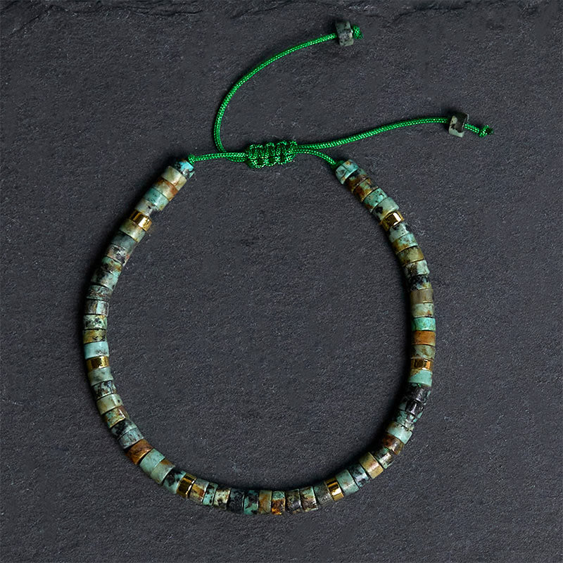 EverestArtStudios Turquoise Purification Spacer Bead Bracelet