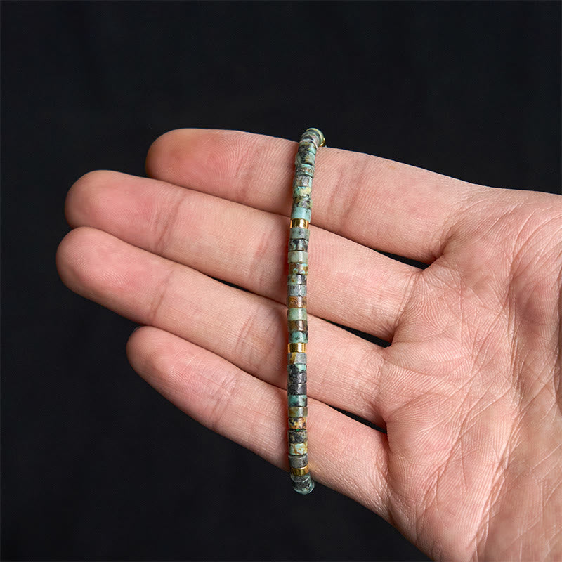 EverestArtStudios Turquoise Purification Spacer Bead Bracelet
