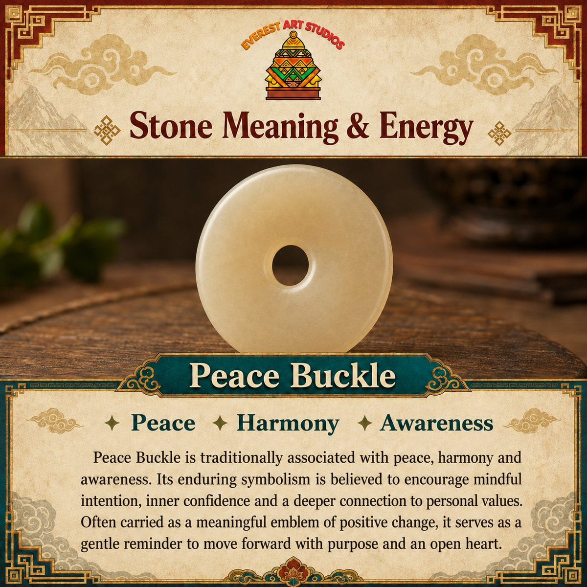 Everest Art Studios — peace buckle