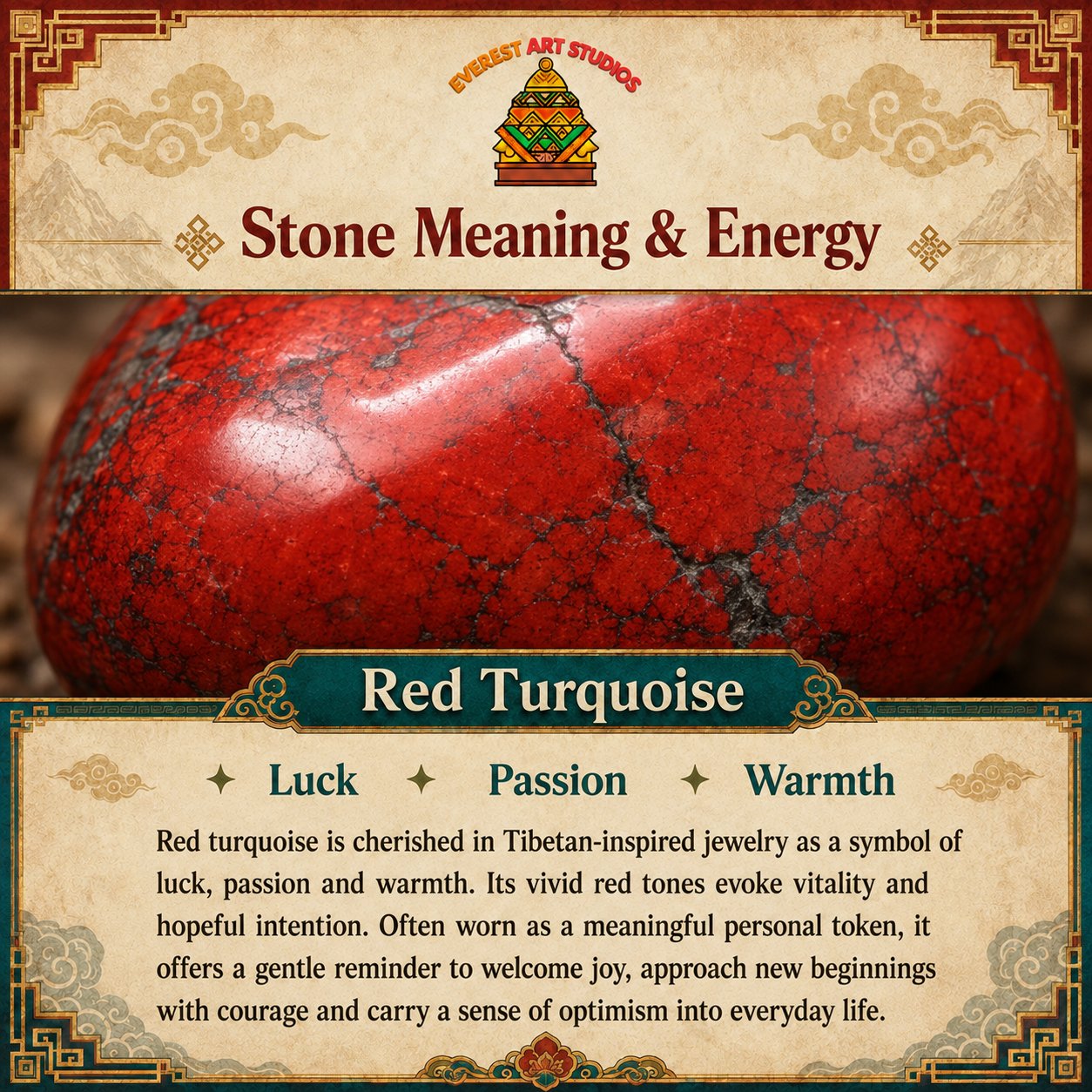Everest Art Studios — red turquoise