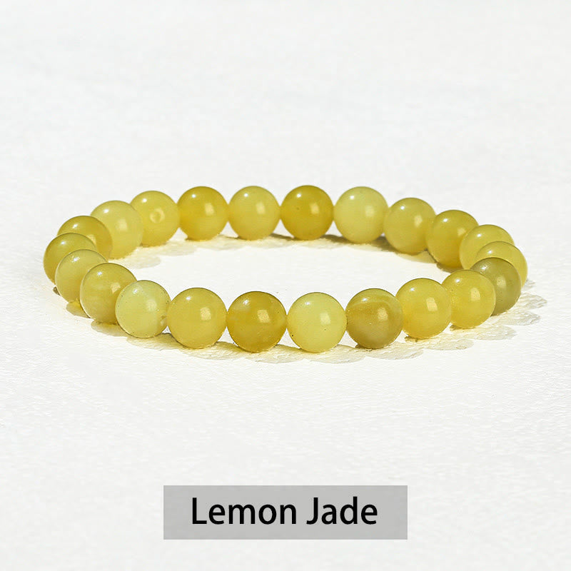 EverestArtstudios Various Crystal Stone Amethyst Green Aventurine Rose Quartz Healing Bracelet