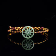 EverestArtstudios Jade Sun Braided Rope Abundance Bracelet