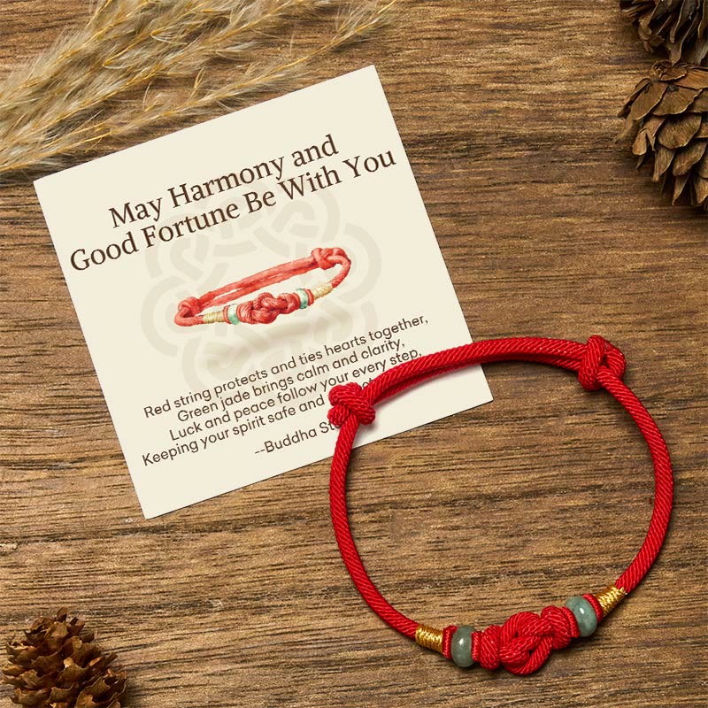 EverestArtstudios "May Harmony and Good Fortune Be With You" Bracelet Includes Gift Message Card