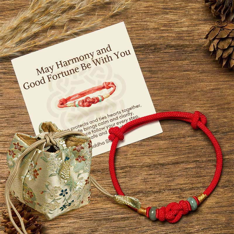 EverestArtstudios "May Harmony and Good Fortune Be With You" Bracelet Includes Gift Message Card
