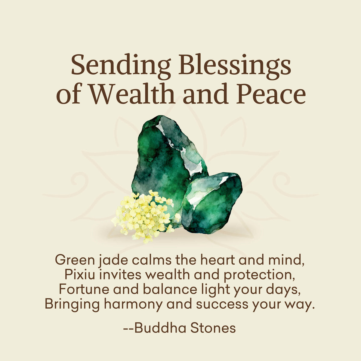 EverestArtstudios "Sending Blessings of Wealth and Peace" PiXiu Jade Bracelet Includes Gift Message Card