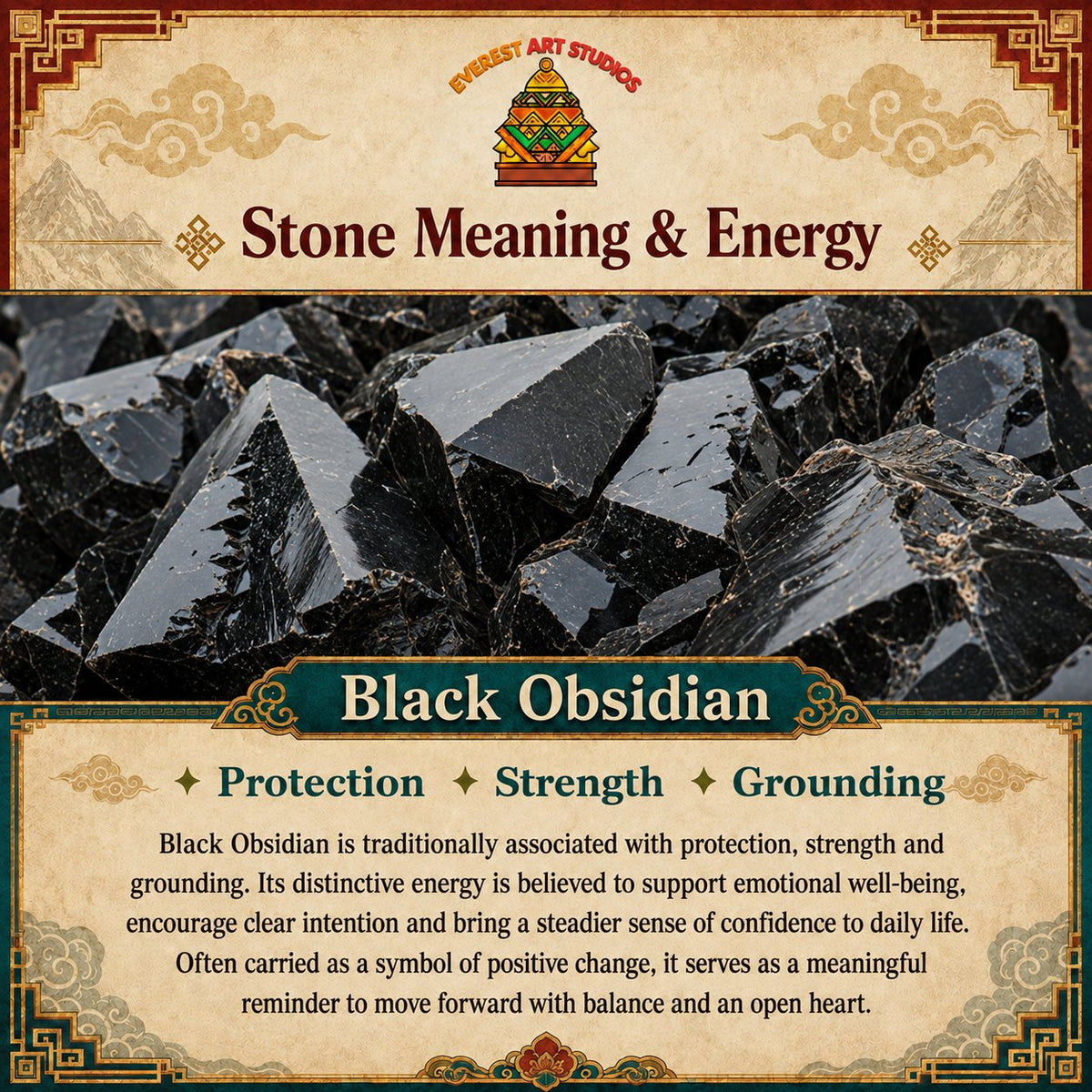 Everest Art Studios — black obsidian