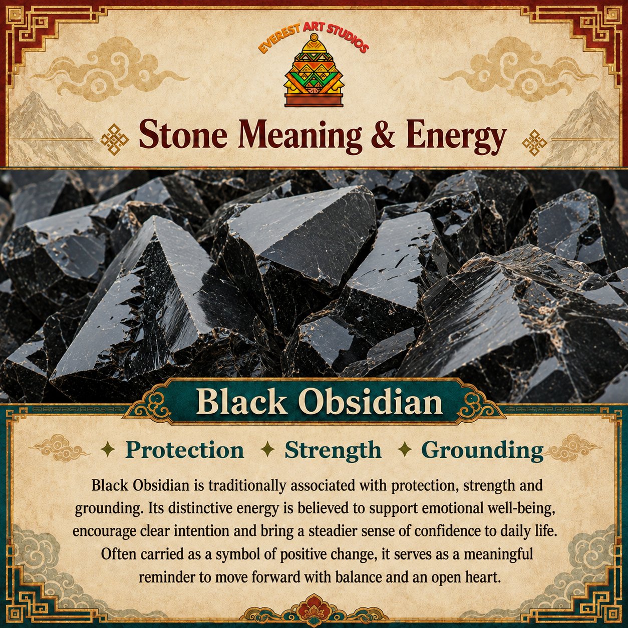 Everest Art Studios — black obsidian