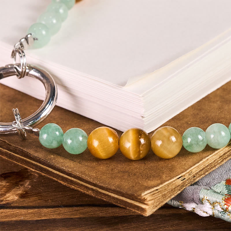 EverestArtstudios Jade Beaded Prosperity Key Chain Phone Hanging Decoration