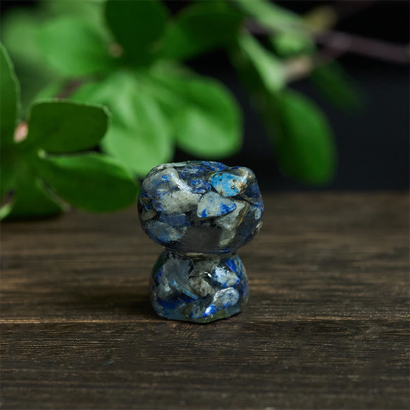 Buddha Stones Crystal Drip Resin Small Cat Purification Decoration Statue