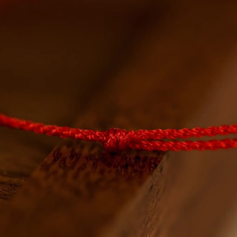Buddha Stones Gourd Hetian Jade Red String Prosperity Bracelet Anklet