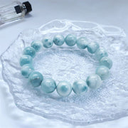 Buddha Stones Natural Larimar Wisdom Confidence Bracelet