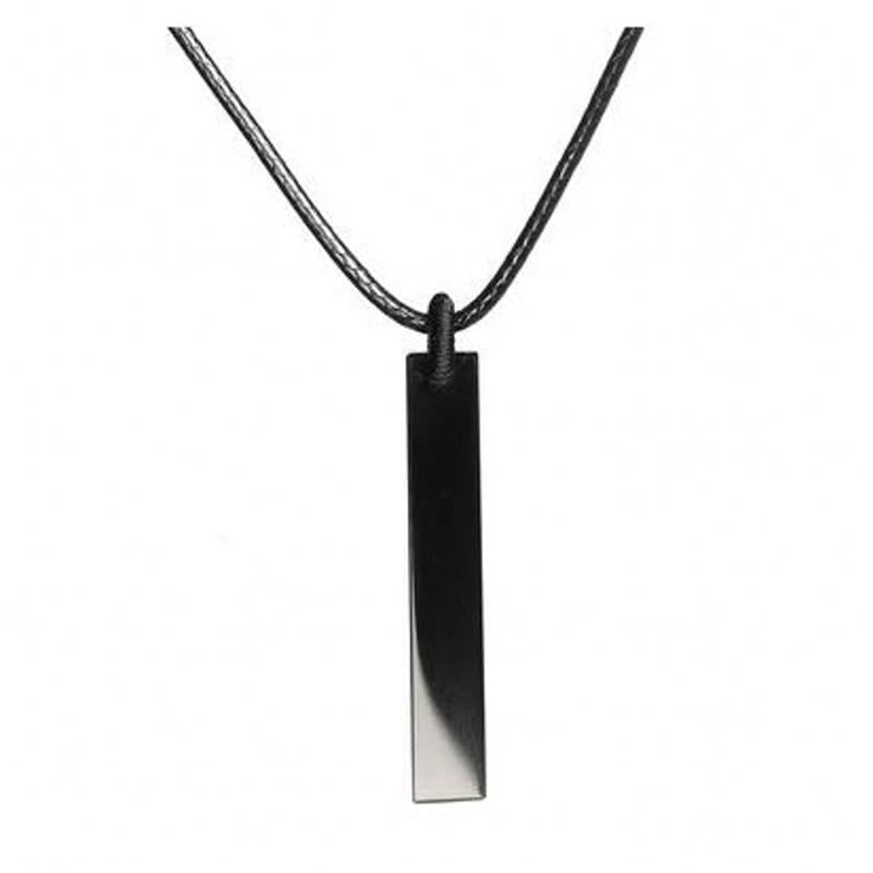Buddha Stones Black Obsidian Blue Sandstone Transformation Necklace Pendant