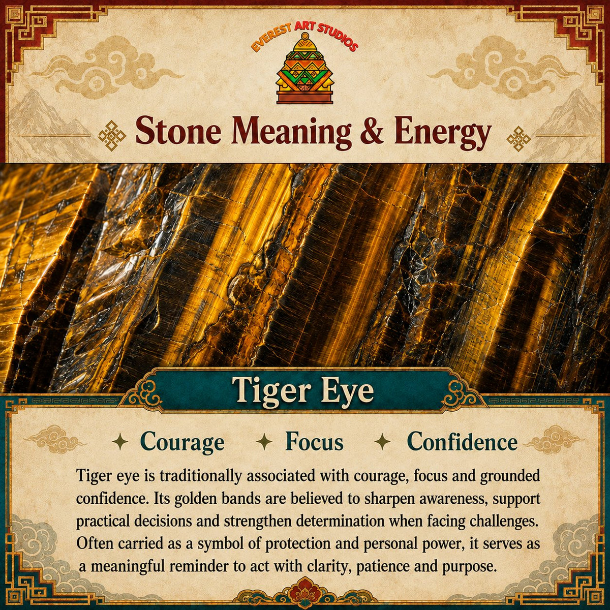 Everest Art Studios — tiger eye