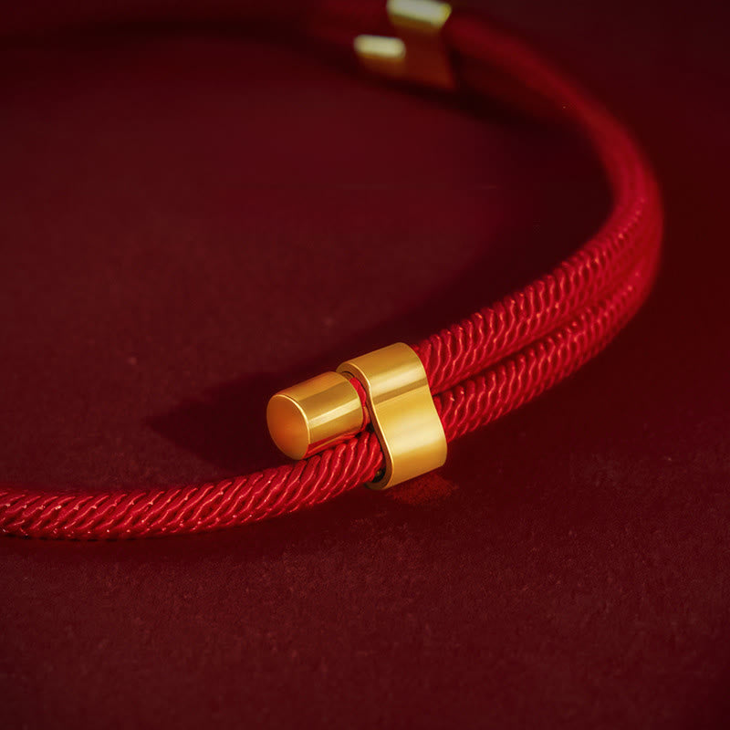 Buddha Stones Red String Bead Protection Adjustable Cats Small Dogs Pet Collar