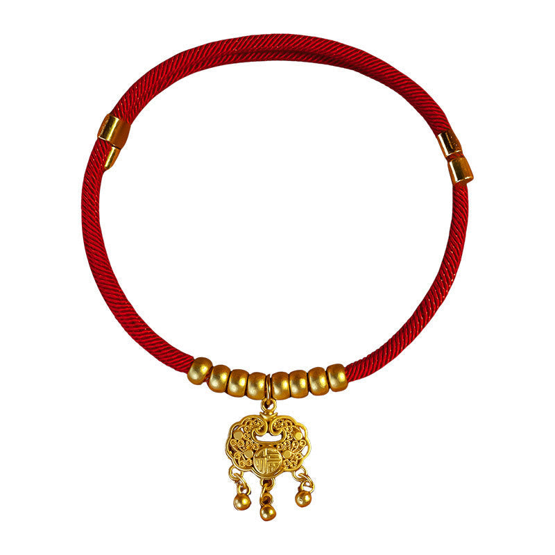 Buddha Stones Red String Bead Protection Adjustable Cats Small Dogs Pet Collar