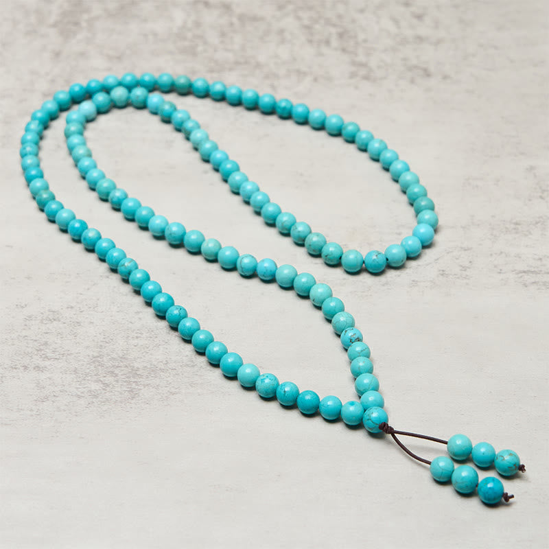 EverestArtStudios 108 Beads Turquoise Wisdom Balance Mala