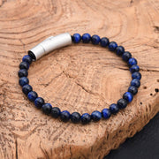 EverestArtStudios Turquoise Black Glitter Stone Tiger Eye Positive Bracelet
