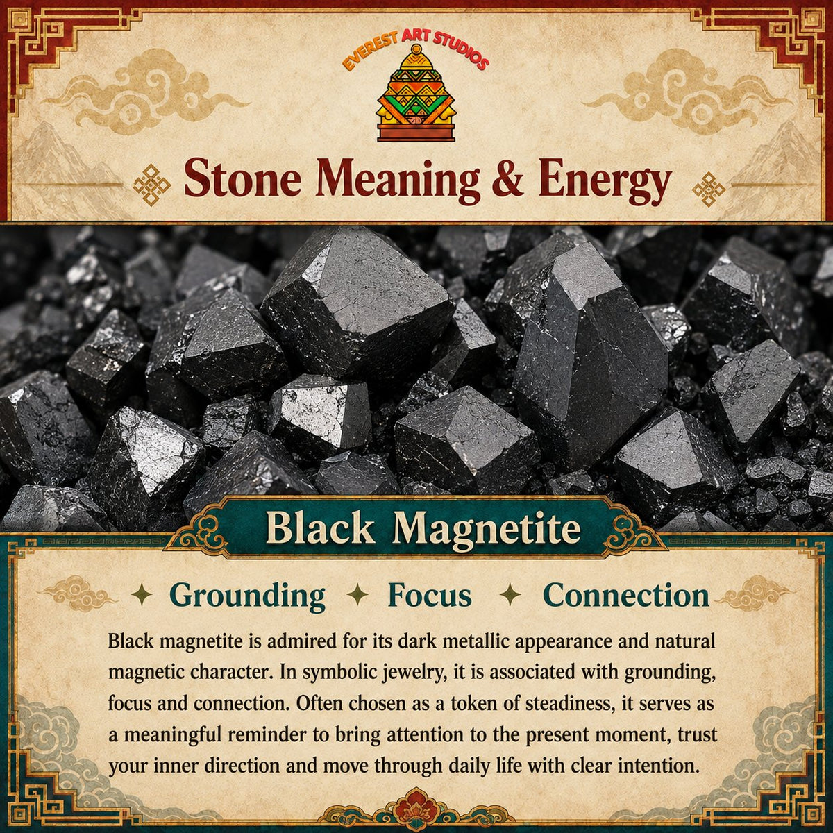Everest Art Studios — black magnetite