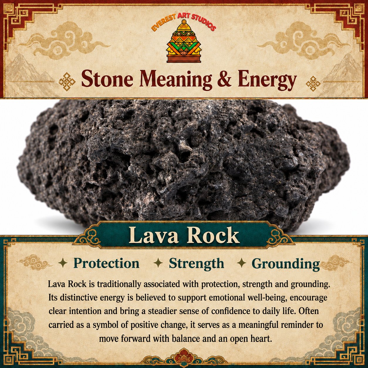 Everest Art Studios — lava rock